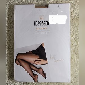 Wolford Shape Individual 10 Tights Pantyhose Sand L